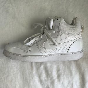 Women’s white high top sneakers size 9